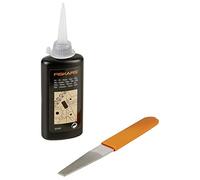 Fiskars Kit de mantenimiento, Para herramientas de corte de jardín, Con lima de diamante, Aceite e instrucciones de uso, 1001640