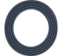 Fiskars Manguera de riego XL, Protegido contra los rayos UV, Probado a presión, Nivel de rigidez a la torsión 4 (sobre 5), 50 m, Ø 1,3 cm (1/2''), 7 kg, Negro/Naranja/Azul, 1027106
