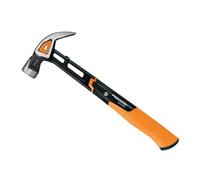 Fiskars Martillo universal IsoCore L con garra curvada, Longitud: 34 cm | Peso: 779 g, negro/naranja, 1027203