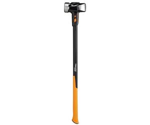 Fiskars Maza Rompedora IsoCore L, Para trabajos de demolición y clavado de pilotes, 92 cm, 4,76 kg, Negro/Naranja, 1020219