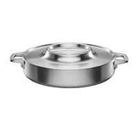 Fiskars Norden Steel Asador, Ø 28 cm, Apto para todas las placas de cocción
