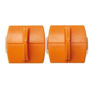 Original Fiskars Cuchillas de repuesto para máquinas de corte de papel, 2 unidades, para corte recto, High Profile TripleTrack Titanium, Naranja, 1004677, 9 x 1.5 x 9.5 cm
