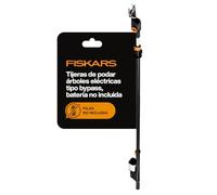 Fiskars Pértiga telescópica bypass a batería, Sin batería | Para ramas frescas de hasta Ø 32 mm, Hasta 1.500 cortes por carga, Mango telescópico 2,5 - 4 m, Alcance 6 m, 1082340
