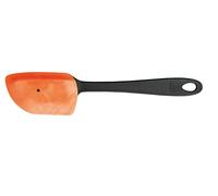 Fiskars Rascador de masa para temperaturas de hasta 180 °C, Essential, Plástico/Silicona, Longitud 25 cm, Negro/Naranja, 1065591