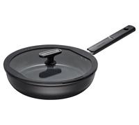 Fiskars - Sartén de 26 cm con tapa, superficie antiadherente