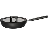 Fiskars, sartén redonda con revestimiento resistente, color , de aluminio, 2,8 litros, con revestimiento cerámico, apta para gas, halogenos e inducción, con base sellada