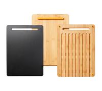 Fiskars Set de 3 tablas de cortar Functional Form bambú y plástico