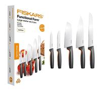 Fiskars Set de cuchillos grandes Functional Form, 5 piezas, acero inox japonés/plástico