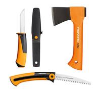 Fiskars Set de Camping, Hacha de recreo X5-XXS, 23 cm | 1057912