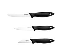 Fiskars Set de cuchillos de mondar, 3 piezas, Cuchillo de pelar