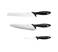 Fiskars Set de inicio, Juego de 3 cuchillos, Cuchillo de chef