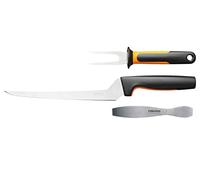 Fiskars Set de procesamiento de pescado Functional Form - Cuchillo filete y pinzas - Acero japonés