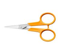 Fiskars Tijeras de costura Classic, 10 cm, hoja acero inoxidable, mango ergonómico naranja, 1075061