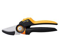 Fiskars Tijeras de jardín yunque, X-series PowerGear, P941, Mango giratorio
