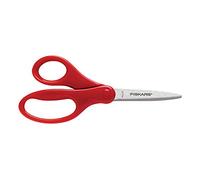 Fiskars Tijeras para estudiantes de 7 pulgadas, color rojo