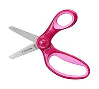 Fiskars Tijeras para niños, A partir de 6 años, Longitud: 13 cm, Para diestros y zurdos, Hoja metálica/mangos de plástico, Rosa, Purpurina, 1064074