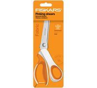 Fiskars Tijeras Para Trenzar Telas Naranja Zigzag F1070024 Derechas