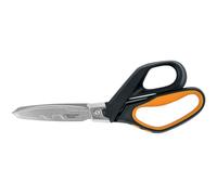 Fiskars Tijeras PowerArc para trabajos pesados, Longitud 26 cm | PowerArc 1027205 - Acero inoxidable robusto y plástico, color negro y naranja