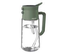 Fiskars Urban Plant Care Regadera pulverizadora de Cristal, 0,5 l, Función 2 en 1 para Plantas de Interior, Pulverización Fina y vertido preciso, Altura 20,9 cm, Cristal, Verde Oliva, 1080774