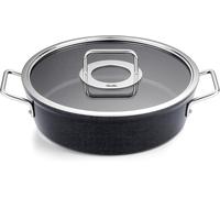 Fissler Asadera Adamant 28 cm (4,3 L) Aluminio Antiadherente Inducción con Tapa de Vidrio