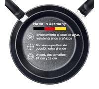 Fissler Adamant Comfort Set de ahorro, 2 sartenes de aluminio, con revestimiento, 28 cm y 24 cm, sartén antiadherente, resistente a los arañazos, apta para inducción