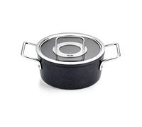 Fissler Olla Adamant 20 cm 2,7 L Aluminio Antiadherente Tapa de vidrio Inducción Negra