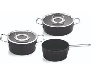 Fissler Adamant Set de 3 piezas: Sartén 24 cm, Olla 20 cm y Cazo 18 cm