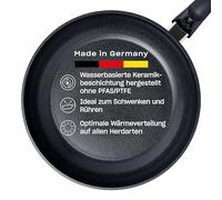 Fissler Ceratal Classic Pfanne (Ø 24 cm, Orbit Black) - Keramikpfanne hergestellt ohne PFAS/PTFE, antihaftend, Aluminium, ergonomischer Griff, induktionsgeeignet, Made in Germany