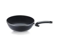 Fissler Ceratal Wok Orbit Black Sartén de aluminio de 5,2 l y 30 cm de diámetro, sartén de cerámica con revestimiento antiadherente, de borde alto, libre de PFAS/PTFE, fabricada en Alemania, inducción