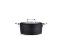 FISSLER Olla con tapa de cristal ADAM0ANT 24cm/4,9l Antiadherente/Negro negro