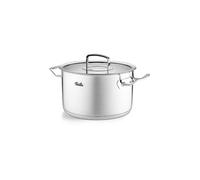 Fissler Original-Profi Collection Olla de 6,3 L y 24 cm de Diámetro, Acero Inoxidable, con Tapadera Metálica, Escala de Medición Interior, Inducción