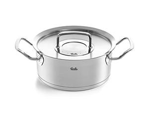 Fissler Original-Profi Collection Cacerola de 2,6 L y 20 cm de diámetro, acero inoxidable, con tapa de metal, inducción