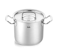 Fissler Original-Profi Collection Olla alta de 5,2 L y 20 cm de diámetro, acero inoxidable, con tapa de metal, escala de medición interior, inducción
