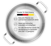 Fissler Original-Profi Collection Sartén de servir de 3,0 L y 28 cm de diámetro, acero inoxidable, sartén redonda, de borde alto, sin revestimiento, inducción