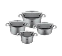 FISSLER Phi Collection Juego de ollas 4 piezas con tapas de cristal Germany...