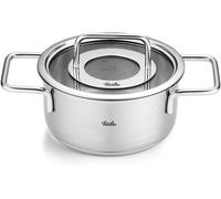 Fissler Olla Pure Collection 1,9 L 16 cm Acero inoxidable con tapadera de vidrio, escala, inducción