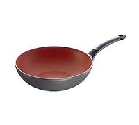 Fissler - SensoRed, Sartén para wok (28 cm) de aluminio, con revestimiento antiadherente termosensible, indicador de temperatura, todo tipo de cocinas - también de inducción