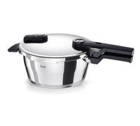 Fissler Vitaquick® Elemental - Olla a presión de 3,5 L (diámetro de 22 cm), color verde salvia - Fabricada en Alemania, compacta, 2 niveles de cocción, base supertérmica, inducción