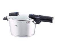 Fissler Vitaquick Olla a presión de 4,5 L y diámetro de 22 cm, acero inoxidable, 2 niveles de cocción, apilable, para todo tipo de placas, también inducción