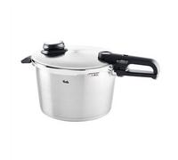 Fissler Vitavit Premium Olla a presión de 8 L y 26 cm de diámetro, acero inoxidable, 4 niveles de cocción, incluye accesorio de cocción al vapor, inducción
