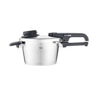 Fissler Vitavit Premium Olla a presión de 2,5 L y 18 cm de diámetro, acero inoxidable, 4 niveles de cocción, incluye accesorio de cocción al vapor, inducción