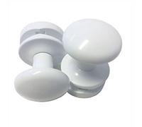 FistConcept - Soportes para toallas para radiador de baño, 2 unidades, color blanco
