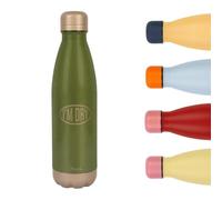 Fisura - Botella de agua térmica 500 ml sin BPA “I’m dry”. Botella de agua térmica de acero inoxidable 500ml.12 horas de bebida Caliente y 24 horas de bebida fría. A prueba de fugas.