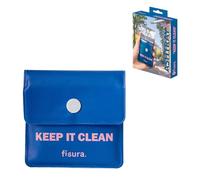 Fisura - Cenicero portátil de bolsillo “Keep it clean”. Cenicero para coche, aire libre y de viaje. Bolsa para ceniza original. Reutilizable. 8 x 8 cm