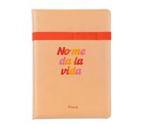 Fisura - Cuaderno A5 original “No me da la vida”. Libreta A5 rígida con hojas con puntos. Con goma elástica para 2 bolígrafos. Notebook A5. 80 páginas. Papel de 80 gr.