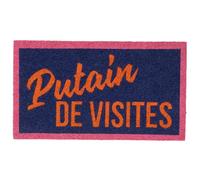 Fisura - Felpudo de Coco con Base Antideslizante de PVC (Visites, Rosa)