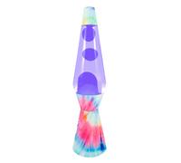 Fisura - Lámpara de lava bullet en diferentes colores. Lámpara efecto relajante. Con bombilla de repuesto. 11,5 cm x 11,5 cm x 40 cm. Tie dye