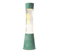 Fisura - Lámpara de lava en diferentes colores. Lámpara efecto relajante. Con bombilla de repuesto. 11 cm x 11cm x 39,5 cm. Green