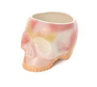 Fisura - Macetero Original con Forma de Calavera. Macetero de Calavera Degradado. Macetero Decorativo Interior Rosa. Macetero para Cactus. 12 cm de diámetro. 15x19x14 cm.