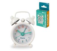 Fisura - Mini Reloj Despertador Original arcoíris. Alarma Retro analógica.